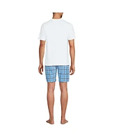 Lands' End Men's Knit Jersey Pajama Shorts Sleep Set