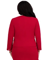 Kasper Women's Open-Front Jacket, Regulaur & Plus