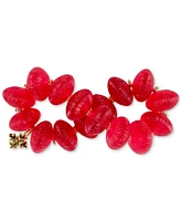 Patricia Nash Gold-Tone Large Red Bead Stretch Bracelet