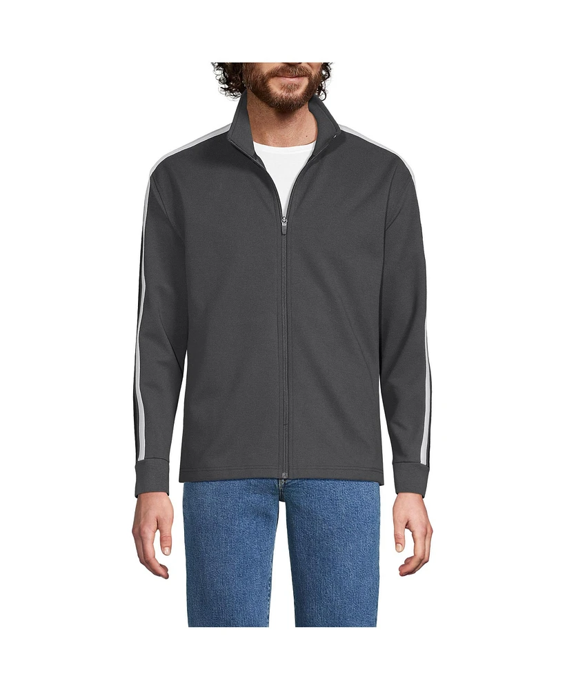 Lands' End Men's Long Sleeve Knit Twill Track Full Zip