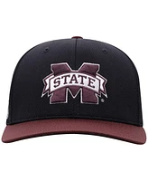 Top of the World Men's Black Mississippi State Bulldogs Reflex Fitted Hat