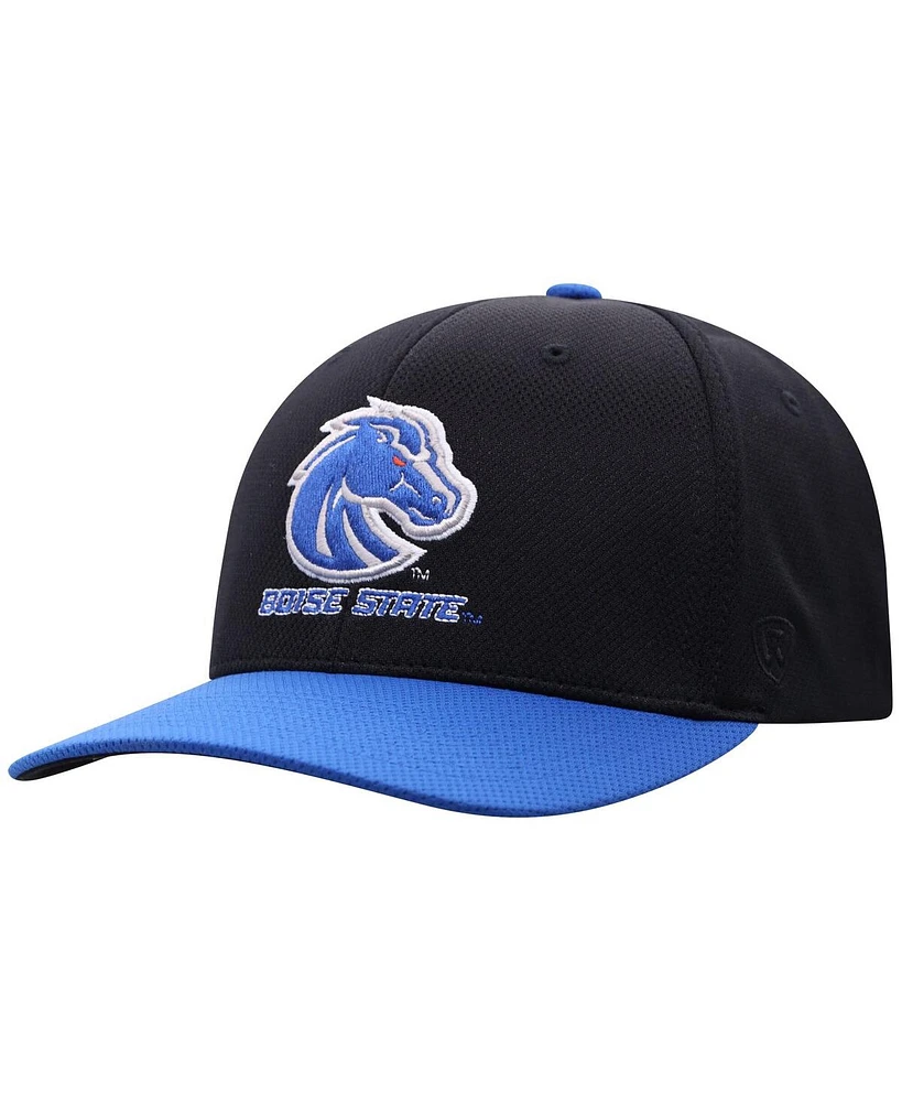 Top of the World Men's Black Boise State Broncos Reflex Fitted Hat