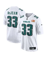 Nike Men's Cooper DeJean Tundra White Philadelphia Eagles Super Bowl Lix Fashion Game Jersey