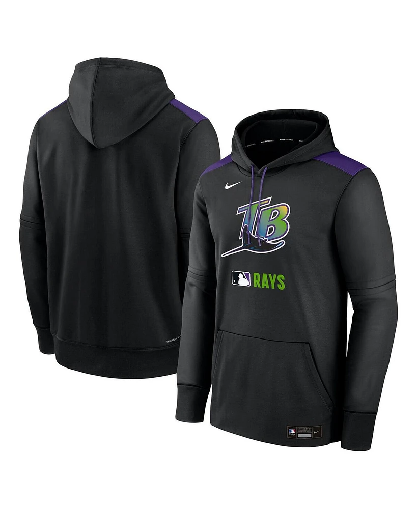 Nike Men's Black Tampa Bay Rays Authentic Collection Performance Pullover Hoodie