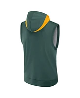 Nike Men's Green Athletics Authentic Collection Performance Sleeveless Pullover Hoodie