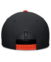 Nike Men's Black/Orange Baltimore Orioles Pro Performance Snapback Hat