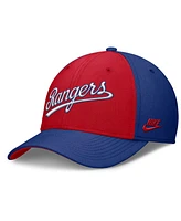 Nike Men's Royal/Red Texas Rangers Rise Swoosh Performance Flex Hat