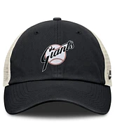 Nike Men's Black/Natural San Francisco Giants Cooperstown Collection Club Trucker Adjustable Hat