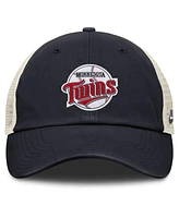 Nike Men's Navy/Natural Minnesota Twins Cooperstown Collection Club Trucker Adjustable Hat