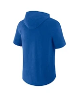 Fanatics Men's Royal Los Angeles Dodgers Clubhouse Optimal Play Raglan Short Sleeve Pullover Hoodie
