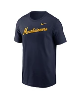 Nike Men's Navy West Virginia Mountaineers Baseball Wordmark T-Shirt