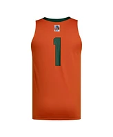 Adidas Men's 1 Green/Orange Miami Hurricanes Black History Month Basketball Jersey