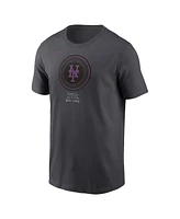 Nike Men's Charcoal New York Mets 2024 City Connect Large Logo T-Shirt