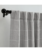 Elrene Home Fashions Sawyer Windowpane Plaid Blackout Window Curtain Panel