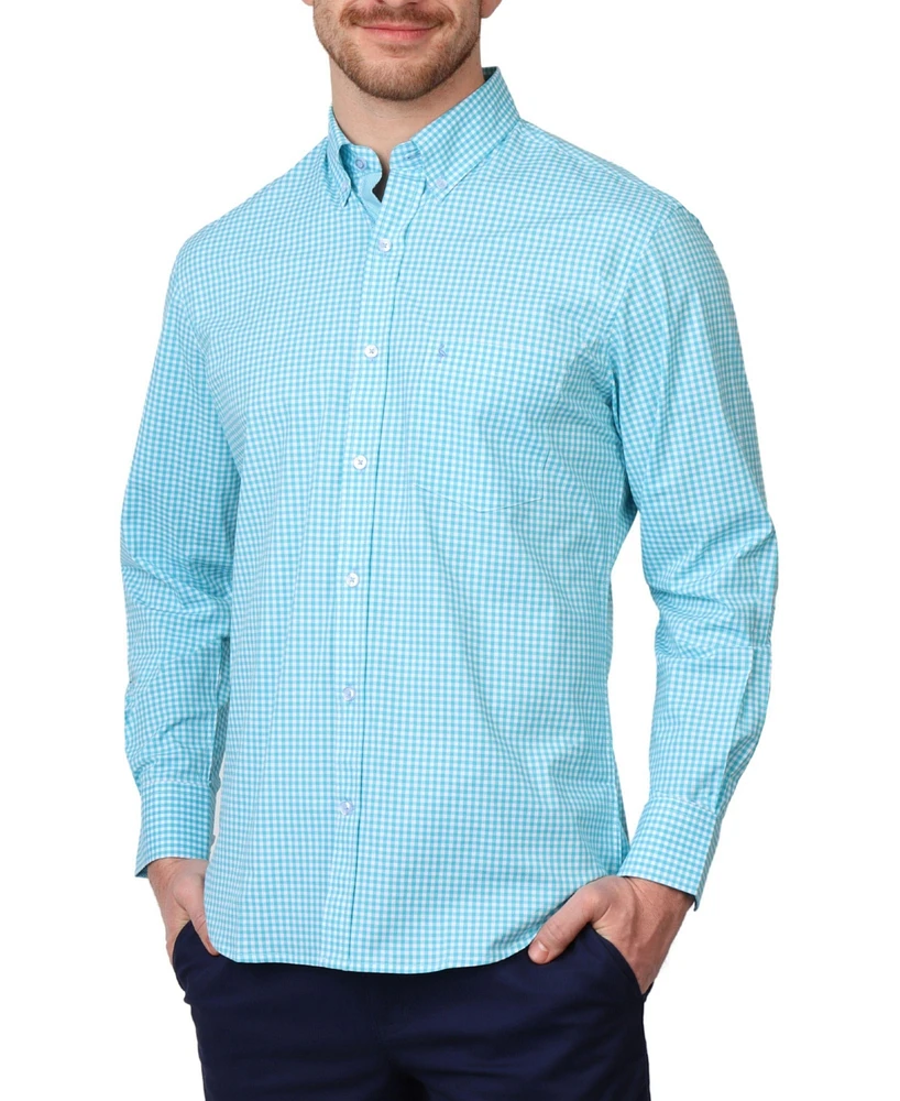 Tailorbyrd Men's Signature Gingham Long Sleeve Shirt