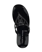 Tommy Hilfiger Women's Vedna Cutout Logo Jelly Thong Sandals