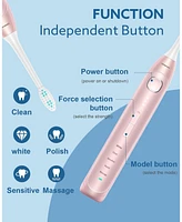 Operan Electric Toothbrush with Travel Case, Rechargeable Sonic Toothbrush with 5 Modes, 2 Min Smart Timer, 40,000 Vpm
