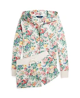 Polo Ralph Lauren Big Girls Floral Loopback Fleece Full-Zip Hoodie