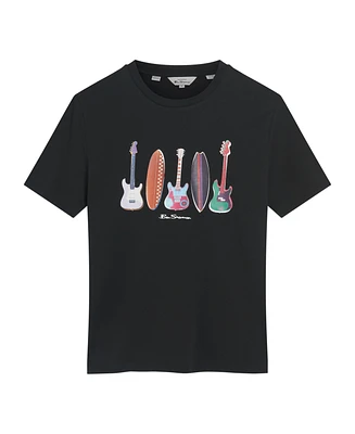 Ben Sherman Men's Surf N Guitars Short Sleeve T-Shirt