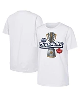 Outerstuff Big Boys and Girls White Canada 2025 4 Nations Face-Off Champions T-Shirt