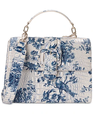 Brahmin Hallie Daylily Melbourne Medium Leather Satchel