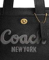 Coach Cargo Pebbled Leather Tote Bag 26