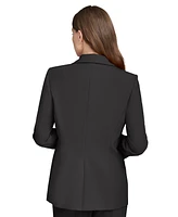 Halston Women's Logo-Clasp Notch-Lapel Blazer