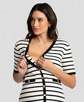 Seraphine Women's Maternity Stripe Bodycon Dress