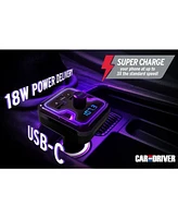 3-Port 12V Car Charging Station and Fm Transmitter