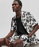 Mode Of One Mens Palm Reverse Button Up Shirt Shorts Exclusively At Macys