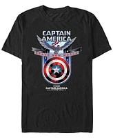 Marvel Men's Brave New World Shield Short Sleeve T-Shirt