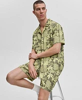 Mode Of One Mens Vacation Palm Camp Shirt Shorts Exclusively At Macys