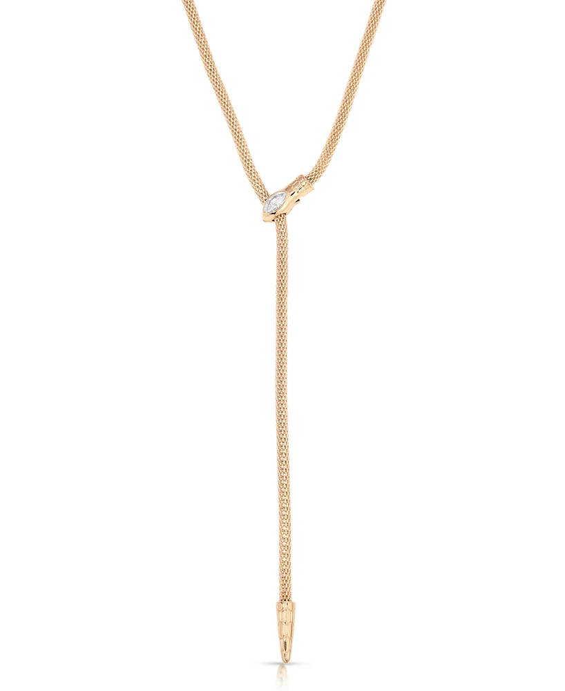 Ettika Serpentina Lariat Bolo Tie Necklace