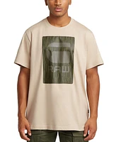 G-Star Raw Men's Relaxed Fit Short Sleeve Burger Box Graphic Crewneck T-Shirt