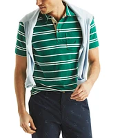 Nautica Men's Short Sleeve Striped Polo Shirt