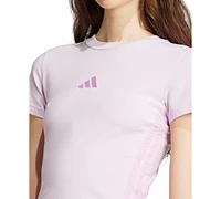 adidas Women's Essentials 3 Stripes Slim Baby T-Shirt