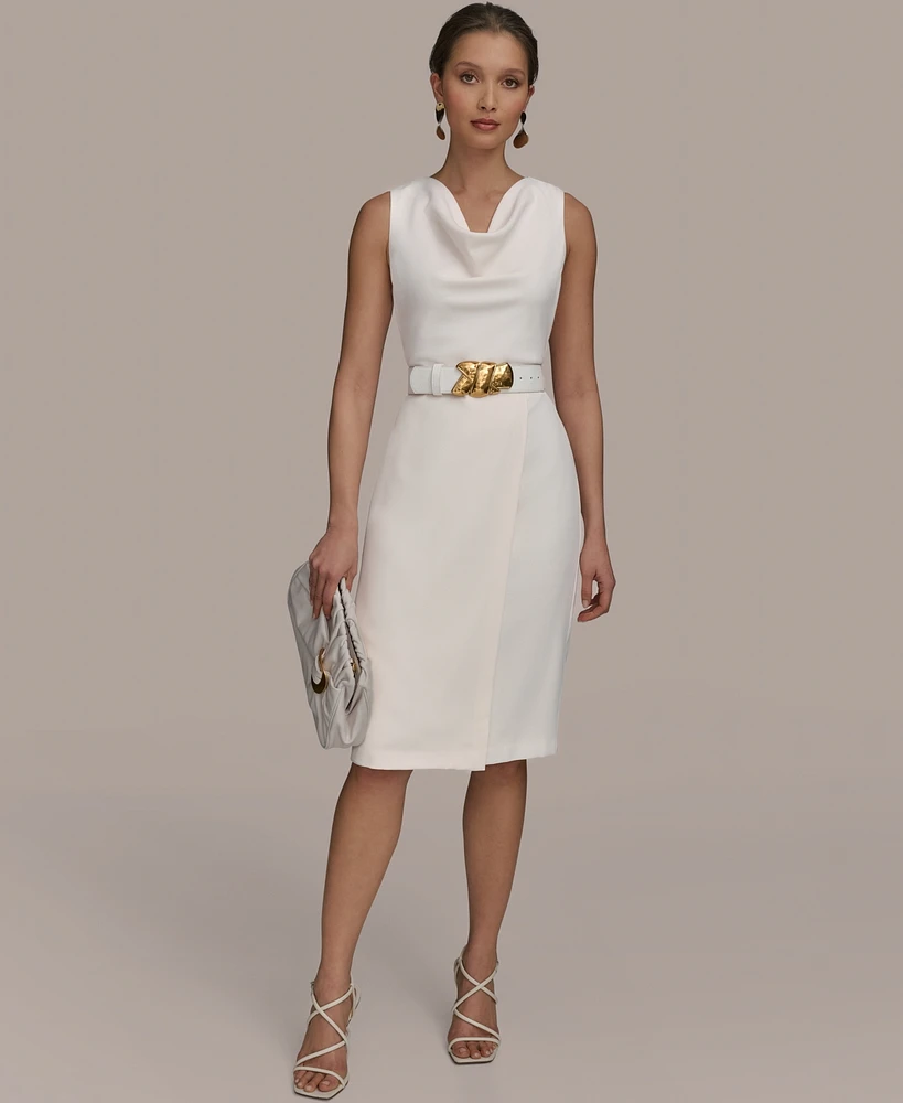 Donna Karan New York Women's Belted Sheath Dress