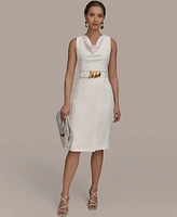 Donna Karan New York Women's Belted Sheath Dress