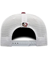 Top of the World Men's Garnet/White Florida State Seminoles Victory Baseline Trucker Adjustable Hat