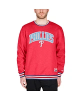 New Era Men's Red Philadelphia Phillies Father's Day Pullover Sweatshirt