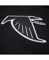Mitchell & Ness Men's Black Atlanta Falcons Double Down Satin Full-Snap Jacket