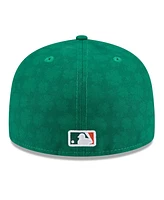 New Era Men's Kelly Green Athletics St. Patrick's Day 59FIFTY Fitted Hat