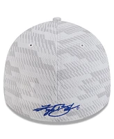 New Era Men's White Kyle Busch 39THIRTY Graded Flex Hat