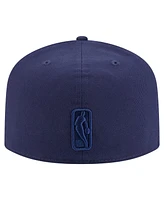 New Era Men's Navy Miami Heat Colorpack A-Frame Pinch Front 59FIFTY Fitted Hat