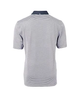 Cutter & Buck Men's Navy/White St. Louis Cardinals Virtue Eco Pique Micro Stripe Polo Shirt