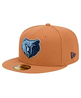 New Era Men's Tan Memphis Grizzlies Color Pack 59FIFTY Fitted Hat