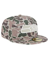 New Era Men's Seattle Seahawks Geo Camo 59FIFTY Fitted Hat