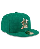 New Era Men's Kelly Green Miami Marlins St. Patrick's Day 59FIFTY Fitted Hat