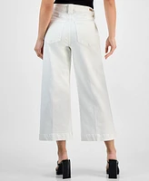 Liverpool Los Angeles Petite Stride High-Rise Wide-Leg Crop Jeans