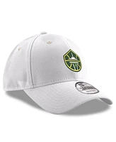 New Era Men's White Seattle Storm Primary Logo 9FORTY Adjustable Hat